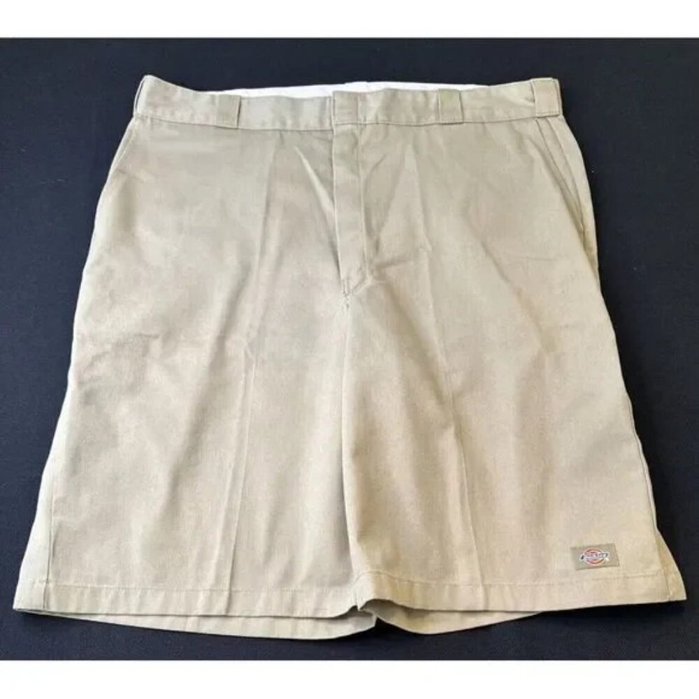 Dickies 42" TAN Men's Loose Fit Flat Front Work Shorts 13" 42283‎ ~ EXCELLENT